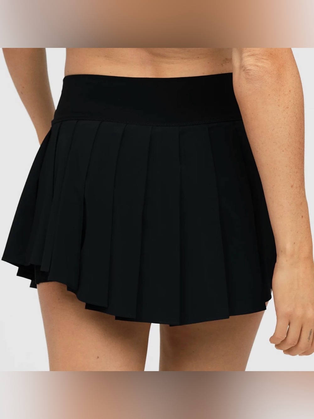Aerie Real Me Black Pleated Tennis Skirt Medium 💎EUC!